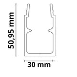 Montageschiene MR2 für Outdoor 100cm - Beleuchtung