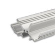 Kühlmasse = 580 Gramm/Meter, Dieses LED LEUCHTEN-Profil ist für ZWEI LED Flexbänder mit je einer maximalen Breite von 12 mm konzipiert und wird universell in Kombination mit der Kabelschleuse TUNNEL - Art. Nr. 112844 - im Innenbereich als eigenständige LED Hängeleuchte mit Seilabhängung oder LED Leuchte mit Kabelkanal eingesetzt. Als eigenständigen LED Hängeleuchte oder LED Leuchte mit Kabelschleuse erfüllt dieses Profilsystem jeden Raum mit der gewünschten Lichtqualität.