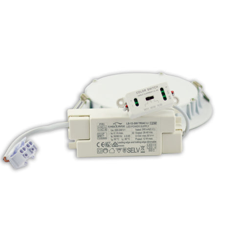 LED Downlight 15W ultraflach ColorSwitch 2600|3100|4000K dimmbar - Beleuchtung