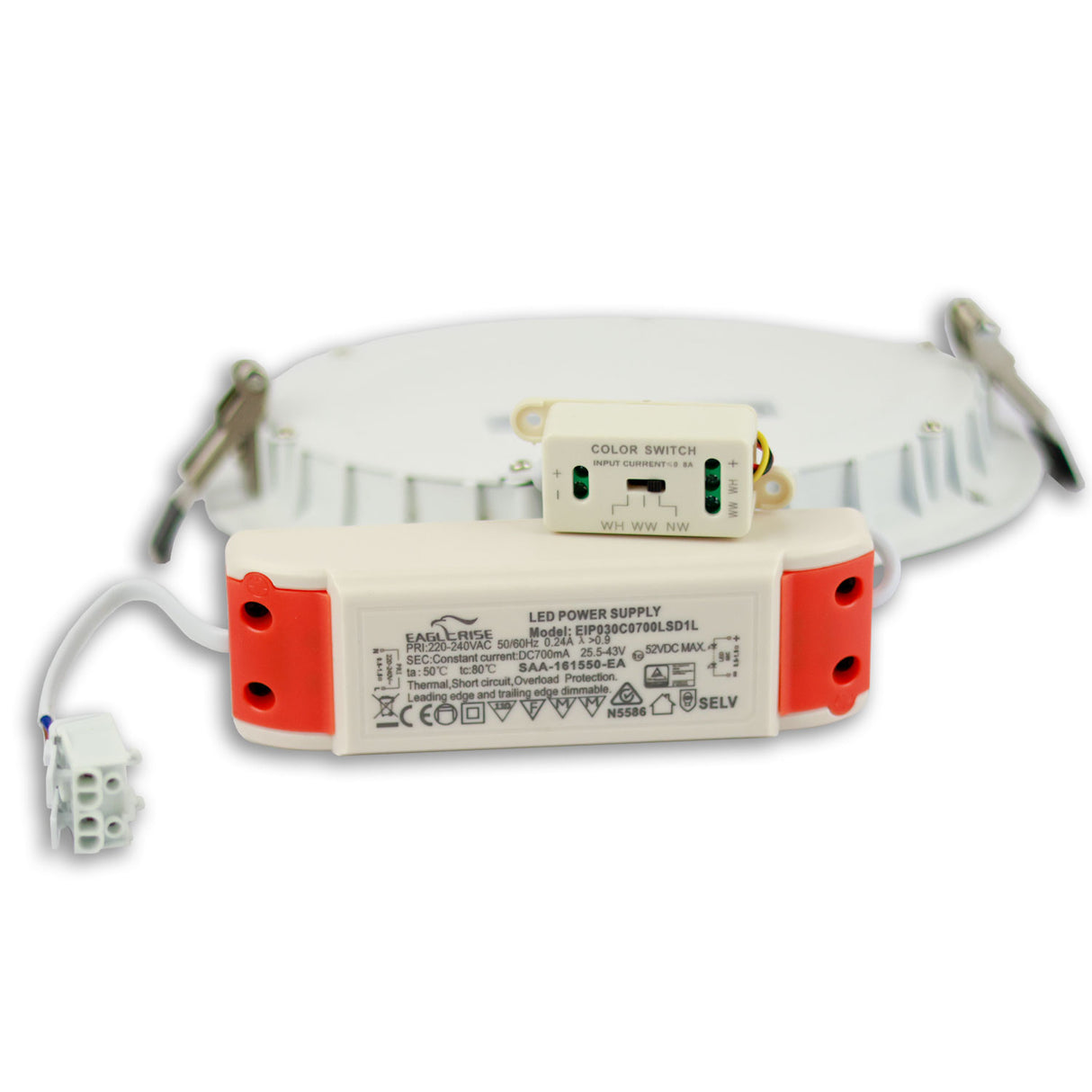 LED Downlight 24W ultraflach ColorSwitch 2600|3100|4000K dimmbar - Beleuchtung