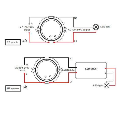 Sys-One Funk Switch Ein/Aus 230V 100VA - Beleuchtung