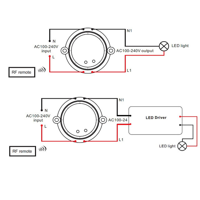 Sys-One Funk Switch Ein/Aus 230V 100VA - Beleuchtung