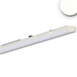 3phasig schaltbar, inkl. fünf vormontierte und austauschbare Linsenoptiken sowie LED-Platinen mit je 33 Hochleistungschips, Schnellverriegelung zur Befestigung in Balkenaufnahme Art.Nr. 113934/113935