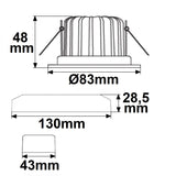 LED Einbaustrahler Sys-68 10W IP65 neutralweiß dimmbar (exkl. Cover) - Beleuchtung