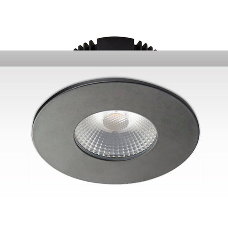 Cover Aluminium rund schwarz matt für Sys-68