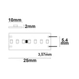 LED CRI965 Linear10 Flexband 24V DC 15W IP20 6500K 5m Rolle 280 LED/m - Beleuchtung