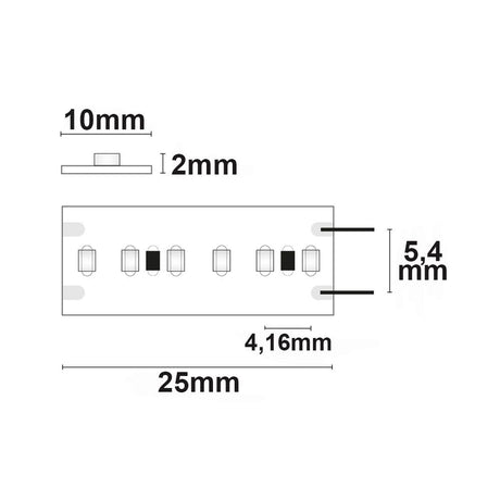 LED CRI930 Linear10 Flexband 24V DC 10W IP20 3000K 20m Rolle 240 LED/m - Beleuchtung