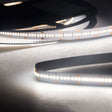 Trennstelle: 25mm mit je 7 SMD | Pitch (Lichtpunkt Mitte-Mitte): 3,57mm | 1 Einheit (Rolle) = 5m | max. Flexbandlänge pro Einspeisung: 5m | Längentoleranz + Wärmeausdehnung: 1% | erforderliche Kühlmasse min. 140 gr/m | inkl. 3M 300LSE Klebeband | Untergrund vor dem Ankleben reinigen und entfetten! Nicht wieder ablösen! | Es passen die Verbinder der Gruppe: K2-210 | BESONDERHEIT: Anschlusskabel beidseitig
