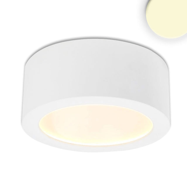 LED Aufbauleuchte LUNA 8W weiß rund DN106,5 indirektes Licht warmweiß dimmbar - Beleuchtung