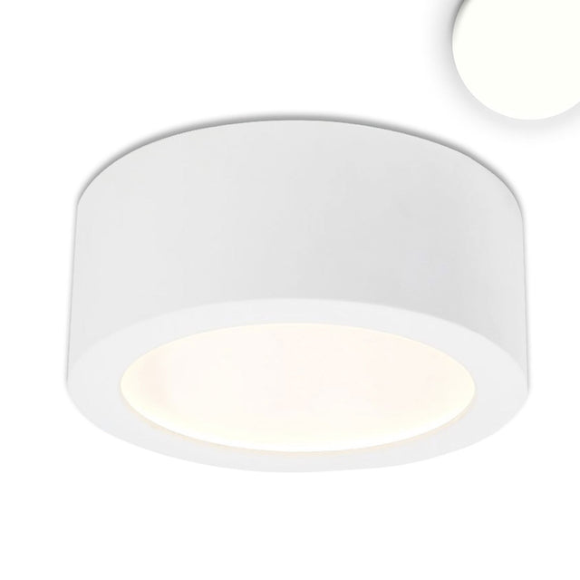 LED Aufbauleuchte LUNA 8W weiß rund DN106,5 indirektes Licht neutralweiß - Beleuchtung