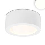 LED Aufbauleuchte LUNA 8W, weiß, rund, DN106,5, indirektes Licht, neutralweiß