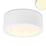 LED Aufbauleuchte LUNA 15W, weiß, rund, DN146, indirektes Licht, warmweiß