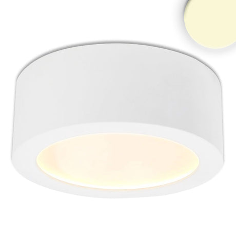 LED Aufbauleuchte LUNA 18W weiß rund DN173 indirektes Licht warmweiß dimmbar - Beleuchtung