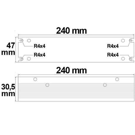 LED Trafo 12V/DC 0-200W Gitter Slim - Beleuchtung