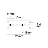 LED CRI930 Linear11 Flexband 24V DC 10W IP54 3000K 5m Rolle 239 LED/m - Beleuchtung