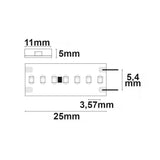 LED CRI940 Linear11 Flexband 24V DC 15W IP54 4000K 5m Rolle 280 LED/m - Beleuchtung