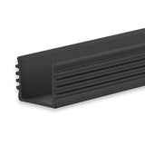 LED Aufbauprofil SURF12 BORDERLESS Aluminium schwarz pulverbeschichtet RAL 9005, 200cm