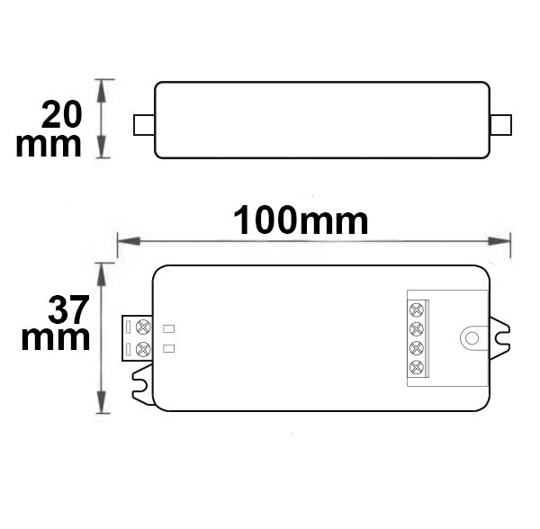 DALI 1 Adresse PWM-Dimmer 12-36V 1 Kanal 12-36V 8A 48V 4A - Beleuchtung