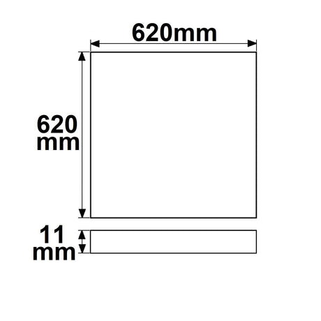 LED Panel Business Line 625 UGR<19 2H/2H 36W Rahmen weiß RAL 9016 neutralweiß Push/DALI dimmbar - Beleuchtung