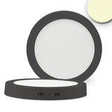 LED Deckenleuchte schwarz 24W rund DN300 warmweiß dimmbar - Beleuchtung