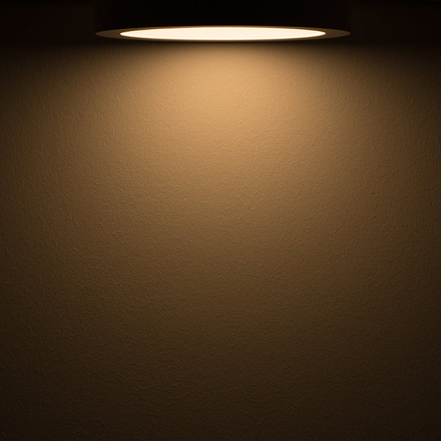 LED Deckenleuchte schwarz 24W rund DN300 warmweiß dimmbar - Beleuchtung