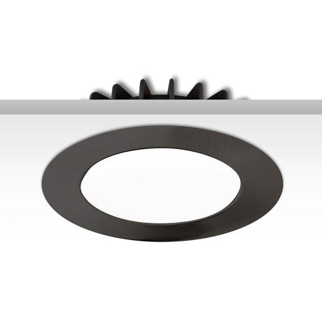 Cover Aluminium rund schwarz für Sys-90