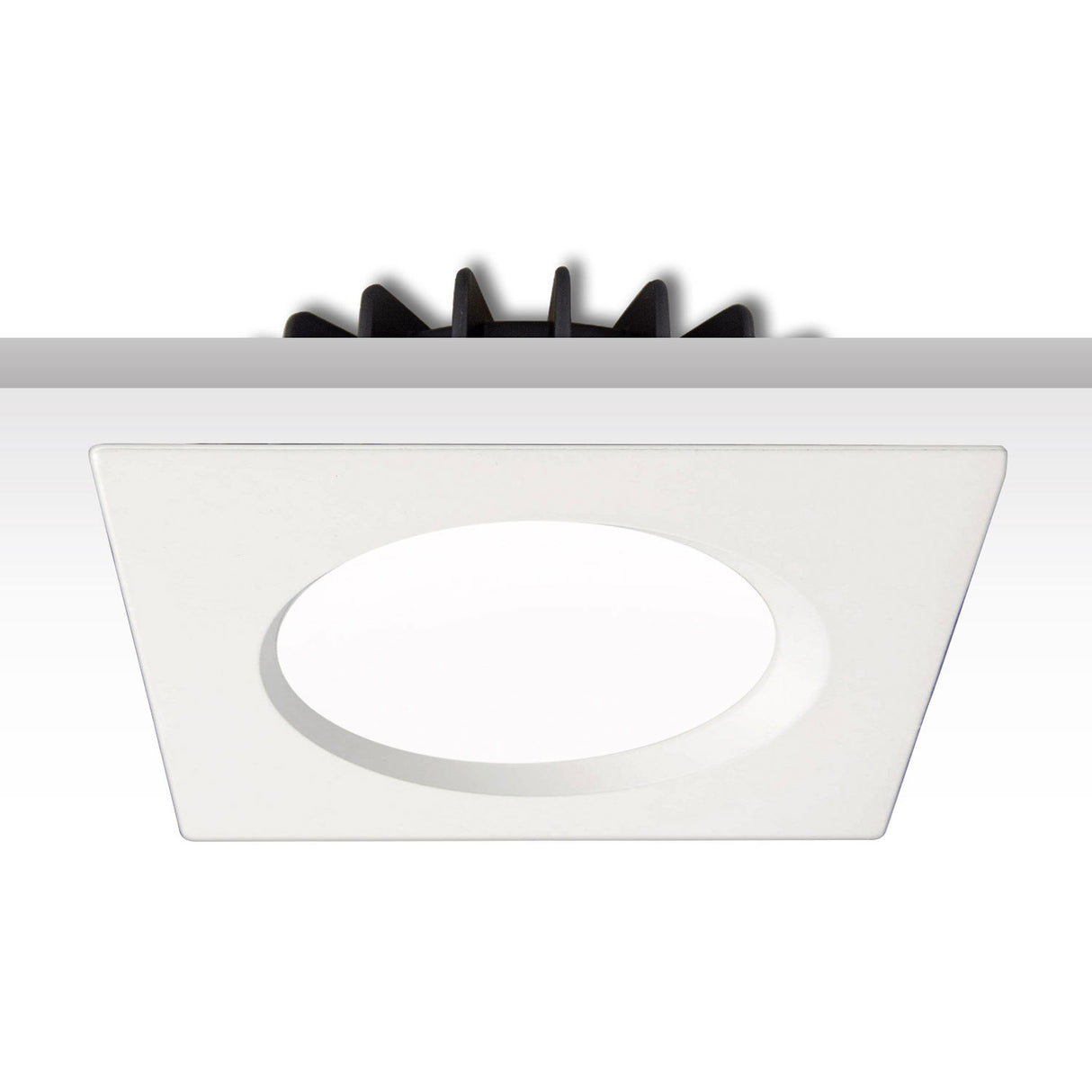 Cover Aluminium rückversetzt weiß für Sys-90