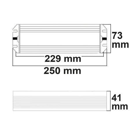 LED PWM-Trafo 24V/DC 10-200W dimmbar IP67 SELV - Beleuchtung