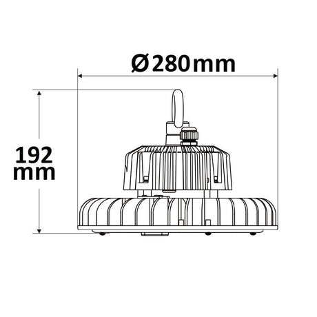 LED Hallenleuchte FL 200W 120° IK10 IP65 1-10V dimmbar kaltweiß - Beleuchtung