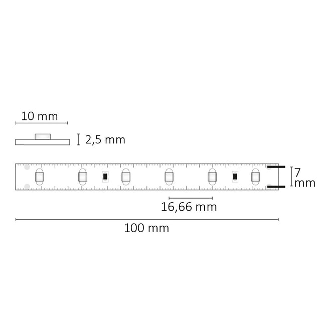 LED SIL825 Flexband 24V DC 2,4W IP20 2500K 10m Rolle 60 LED/m - Beleuchtung