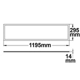 LED Office Hängeleuchte Up&Down 20W + 20W 30x120cm weiß UGR<19 4000K dimmbar - Beleuchtung