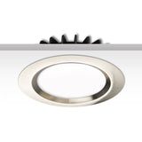 Cover Aluminium rund chrom matt rückversetzt für Sys-90
