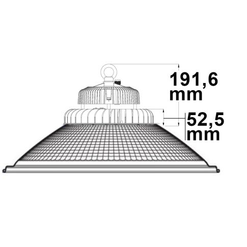 LED Hallenleuchte FL 200W Alu-Reflektor 80° IP65 DALI dimmbar kaltweiß - Beleuchtung