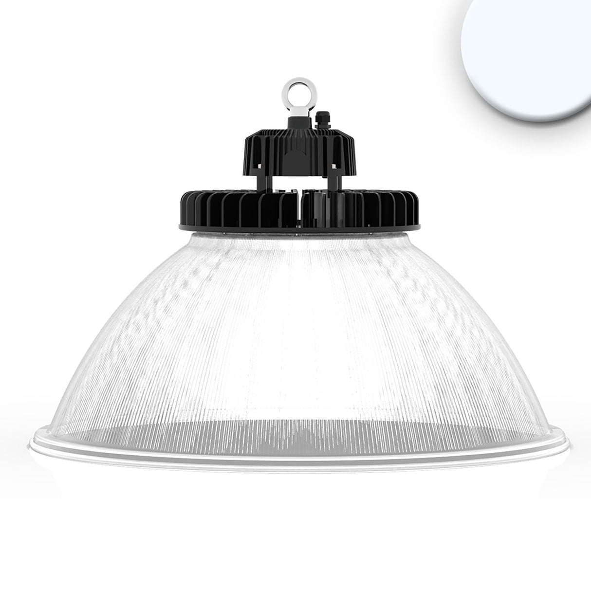 LED Hallenleuchte FL 200W, PC-Reflektor, 70°, IP65, DALI dimmbar, kaltweiß