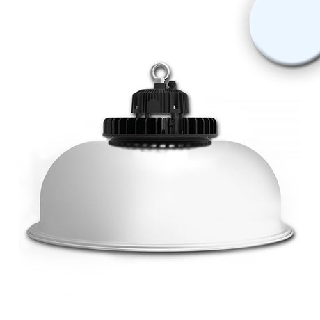 LED Hallenleuchte FL 200W, Alu-Reflektor, 80°, IP65, 1-10V dimmbar, kaltweiß