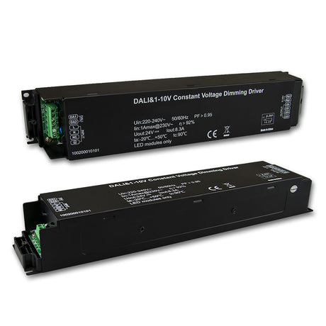 LED PWM-Trafo 24V/DC, 0-200W, IP20, 1-10V/Push/DALI-2 dimmbar