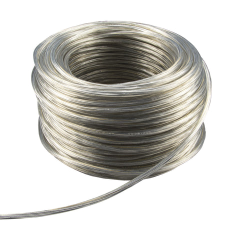 3 poliges transparentes Kabel, PE-Leiter mit leicht gelben Strich farblich hervorgehoben.