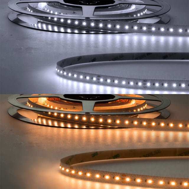 LED CRI923/950 Linear10 CCT Flexband, 24V DC, 10W ww + 10W kw, IP20, 5m Rolle, 240 LED/m