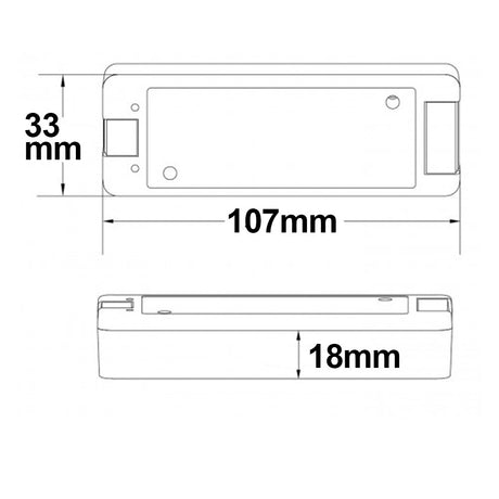 Sys-Pro Push/Funk Mesh PWM-Dimmer 1 Kanal 5-36V DC 8A - Beleuchtung