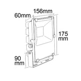 LED Fluter Prismatic 20W warmweiß anthrazit IP66 - Beleuchtung