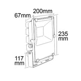 LED Fluter Prismatic 50W kaltweiß anthrazit IP66 - Beleuchtung