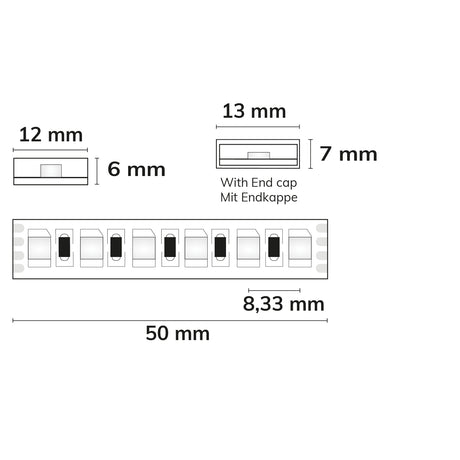 LED AQUA RGB Linear Flexband 24V DC 12W IP67 5m Rolle 120 LED/m - Beleuchtung