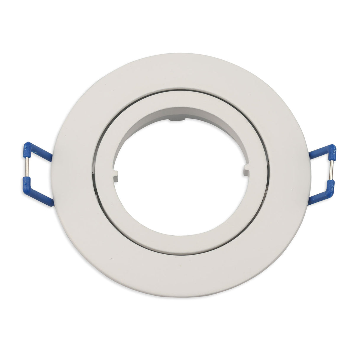 Einbaurahmen rund, Loch 68mm, Alu weiß, für GU10/MR16 Spots