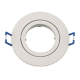 Einbaurahmen rund, Loch 68mm, Alu weiß, für GU10/MR16 Spots