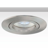 Einbaurahmen rund, Loch 68mm, Alu Nickel-Satin, für GU10/MR16 Spots