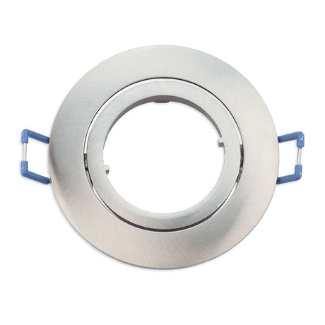 Einbaurahmen rund, Loch 68mm, Alu Nickel-Satin, für GU10/MR16 Spots