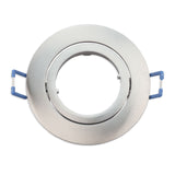 Einbaurahmen rund, Loch 68mm, Alu Nickel-Satin, für GU10/MR16 Spots