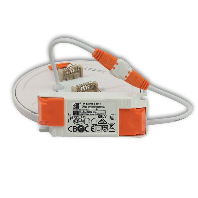 LED Downlight Flex 8W prismatisch 120° Lochausschnitt 50-100mm warmweiß - Beleuchtung