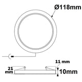 LED Downlight Flex 8W prismatisch 120° Lochausschnitt 50-100mm warmweiß - Beleuchtung