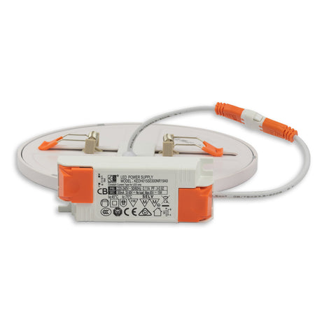 LED Downlight Flex 15W, prismatisch, 120°, Lochausschnitt 50-160mm, neutralweiß